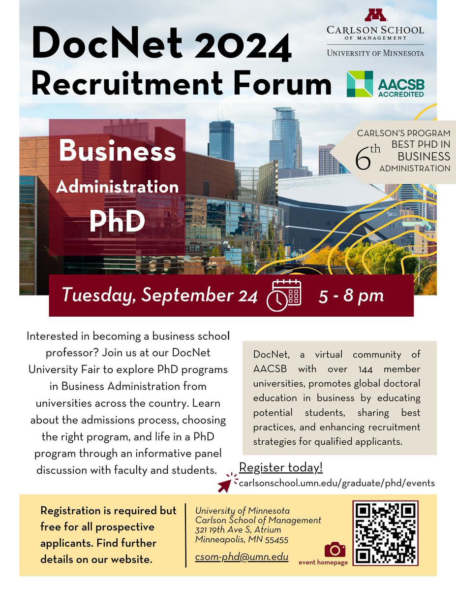 Carlson School of Management PhD Program tweet media