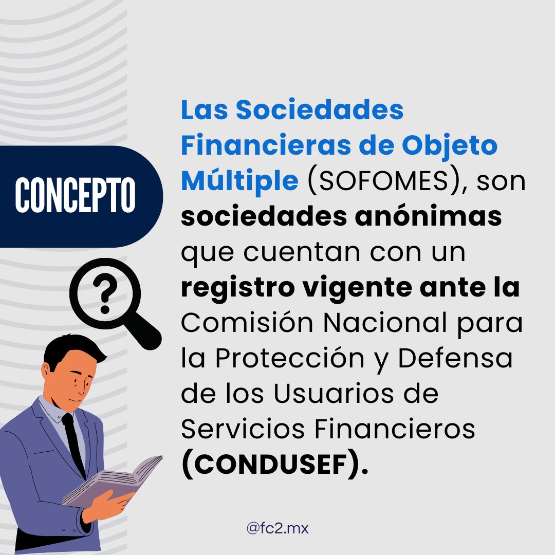 fc2cc's tweet image. 🌟 ¿Qué es una SOFOM? 🌟

Una SOFOM (Sociedad Financiera de Objeto Múltiple) es una entidad financiera en México que se dedica a ofrecer créditos, arrendamientos y factoraje financiero.

Conoce más sobre ellas🇲🇽🚀

#FC2 #Finanzas #Créditos #Arrendamiento #Factoraje #SOFOM