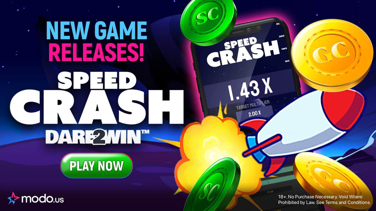 modo_casino's tweet photo. 🚀💨 Get ready for an adrenaline-packed ride with Speed Crash, exclusively on https://t.co/3UWyexG2U3! Dive into high-octane action and thrilling gameplay that will keep you on the edge of your seat.

Play now 👉 https://t.co/RjdH0IZwz6! 🚀

#Modous #SpeedCrash https://t.co/txU39vXYH1