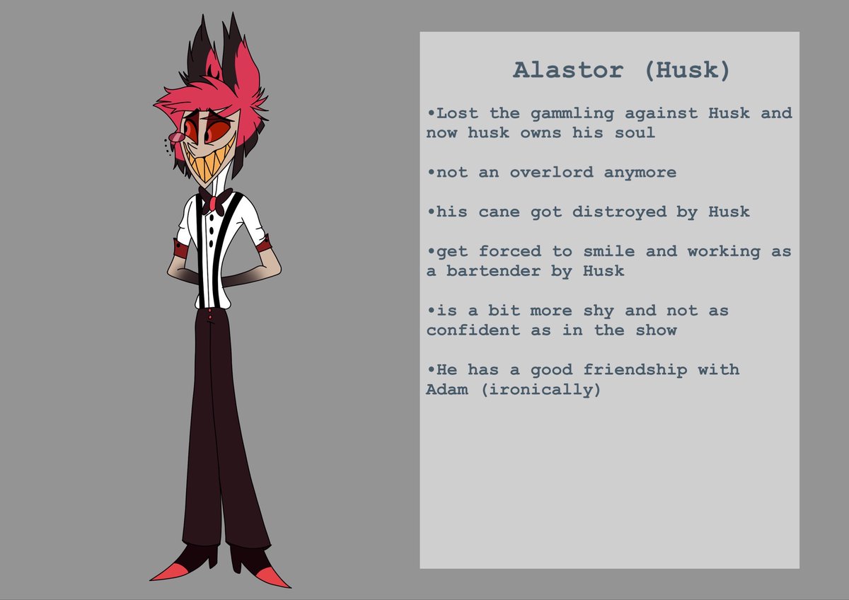 Rusty Hotel Swapped Au roles part 6 #alastor #lillith #carmillacarmine
