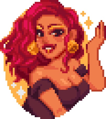 Made this "almost self-portrait" for the <a href="/den_pixel/">DenPixelArt se fue a Bluesky</a> collab. I'm really excited to see how it turned out 🥺🩷 we still have to wait 3 days for the final result aaaa.

#pixelart #ドット絵 #aseprite