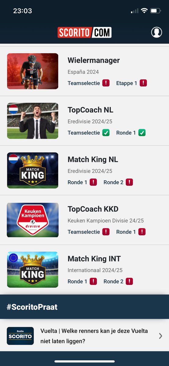 MeneerScorito's tweet photo. Drukke tijden! Kom uit je luie vakantiestoel en maak je teams en voorspellingen compleet! #Scorito
#MatchKing #TopCoach https://t.co/lBl3jydb0g