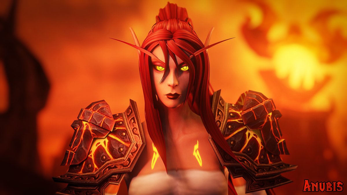 Anubis20022's tweet photo. #worldofwarcraft #Warcraftart Lariria Dawnguard "I Like Fire" https://t.co/63q3ziJyax