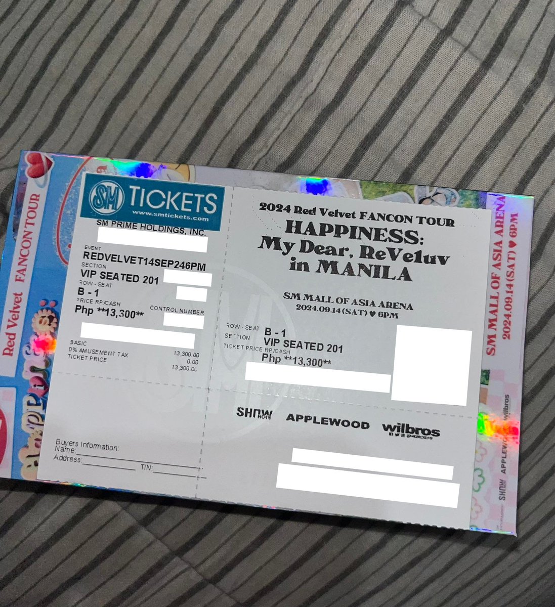 bambicat5a's tweet photo. Helping some friends!

WTS || LFB
VIP SEATED: 207 &amp; 201
Seat(s):
B-6 &amp; B-7 (₱12,000 each)
B-1 (Same price[₱13,300] but can negotiate)

Dm me for more info.

Tags:
Red velvet fancon in manila Irene Seulgi Wendy Joy Yeri Wilbros smtickets happiness my dear reveluv rv reve1uv https://t.co/LzTNXiy9Oi