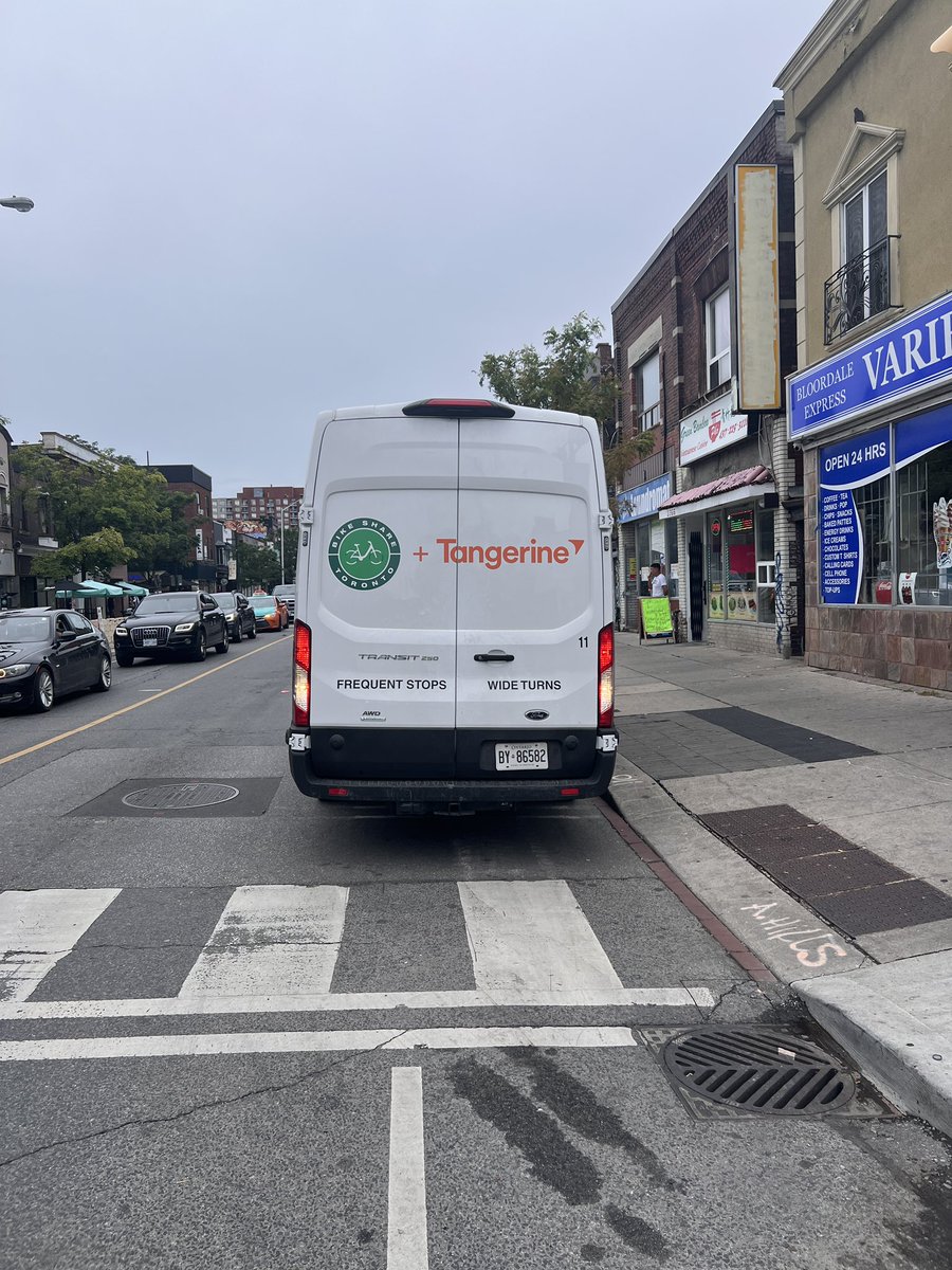 ltollstam's tweet photo. @TheBikingLawyer So many cars in bike lanes including a bike share truck in the last two days https://t.co/W4oKXSejjZ