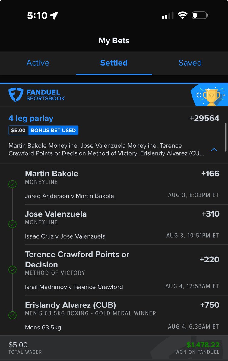 CallMeDaddyBoy1's tweet photo. YESSIR #boxing #parlay https://t.co/QsOWvea6rH