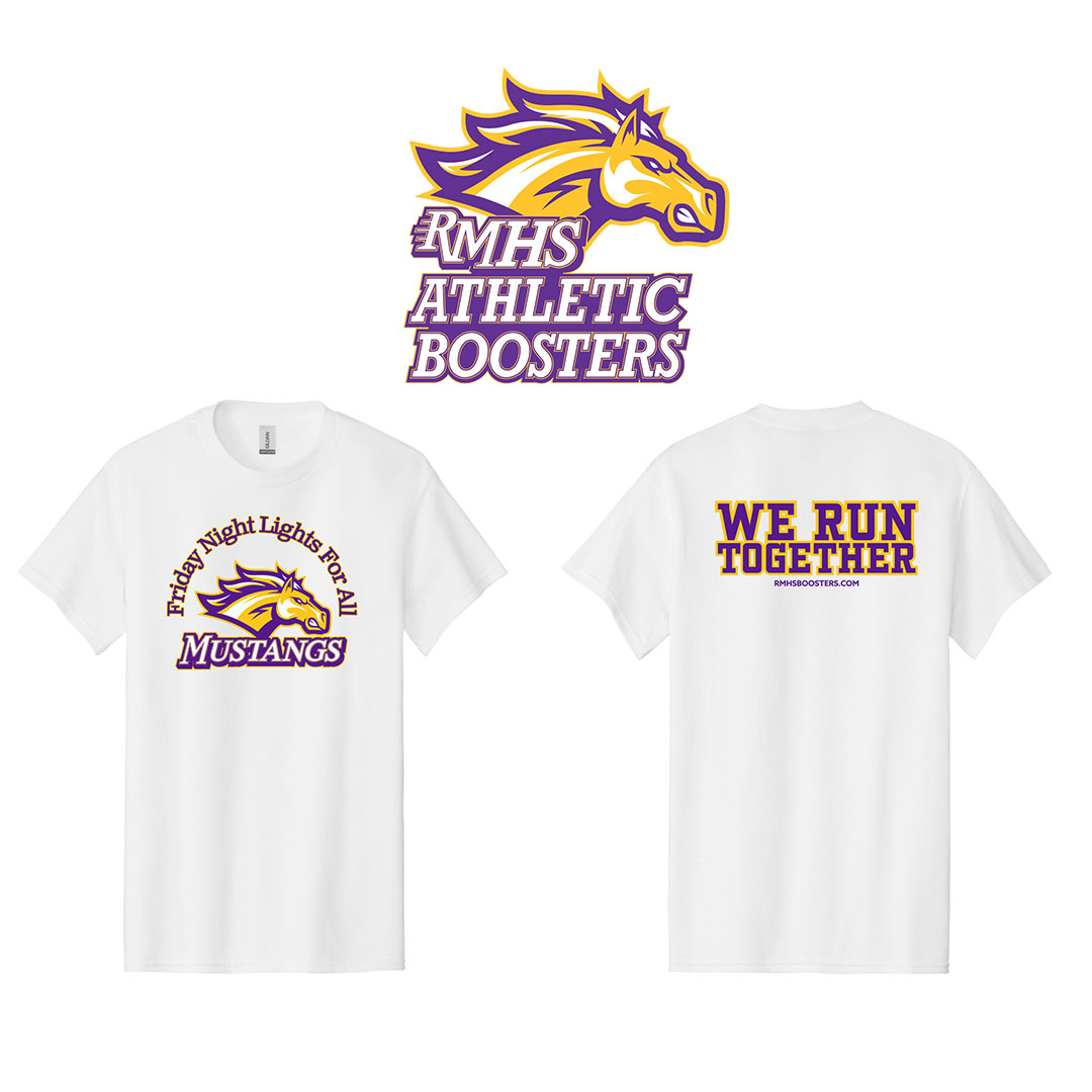Friday Night Lights for All on 8/23. This event is for all fall sports to showcase their skills for their fans!

Get your limited event shirt. The pre-sale open now until 8/16! $10 each! Any remaining shirts will be sold at the door for $15. LINK: rmhsboosters.givebacks.com/store/items/10…