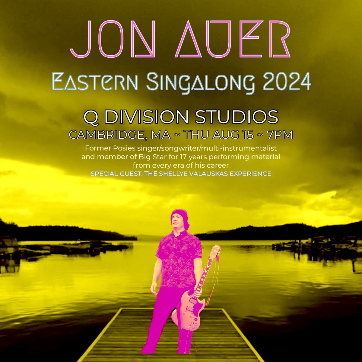 Jon Auer (@jonauer) on Twitter photo Massachusetts peeps!
In just over a week THUR AUG 15 I play the legendary <a href="/qdivisionstudio/">Q Division Studios</a> in Cambridge THURSDAY AUG 15 as part of my #easternsingalong2024
#theshellyevalauskasexperience open…hope to see you there! 🎤🎸⚡️
Tickets: eventbrite.com/e/937948046857… Massachusetts peeps!
In just over a week THUR AUG 15 I play the legendary <a href="/qdivisionstudio/">Q Division Studios</a> in Cambridge THURSDAY AUG 15 as part of my #easternsingalong2024
#theshellyevalauskasexperience open…hope to see you there! 🎤🎸⚡️
Tickets: eventbrite.com/e/937948046857…