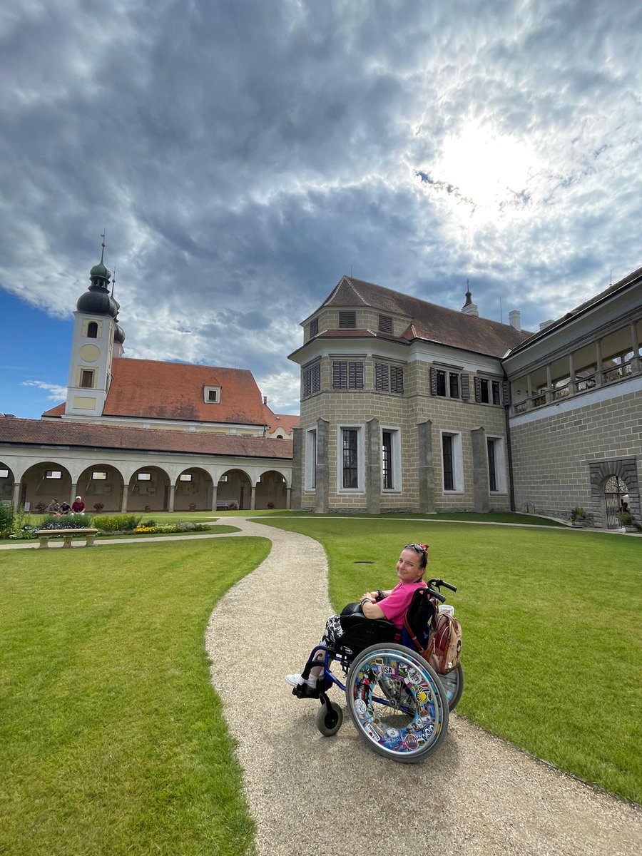 DISWAY_org's tweet photo. Beautiful #Telč and unique atmosphere of the Holidays in Telč festival. Although the historical cobble stones give a wheelchair a hard time sometimes, it is worth it. 😍

Where do you like to go in the summer?

Where to go? Download the Disway Trails app: https://t.co/PlVP1K67hB https://t.co/MLRV9JzfVs