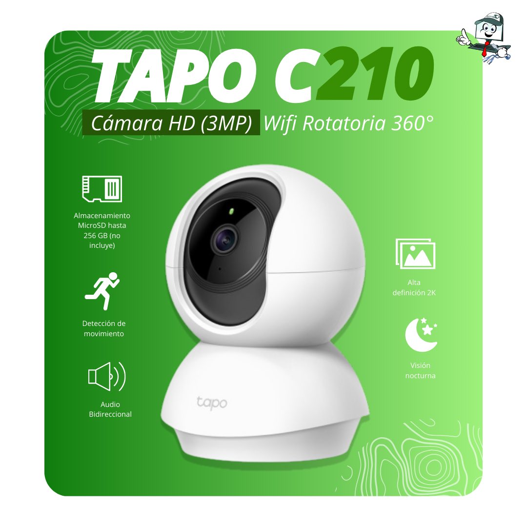 GSoinsys's tweet photo. Cámara de Vigilancia Wi-Fi Inteligente, protege tu hogar y familia 24 horas al día, con movimiento vertical y horizontal 360º 🔎👁️

📱Contáctanos: 04141205929 📲
📍Nuestra oficina está ubicada en el centro.

#soinsys #tecnologia #teclado #inalambrico #camara #tapo #software https://t.co/cfbJGVVmJ7