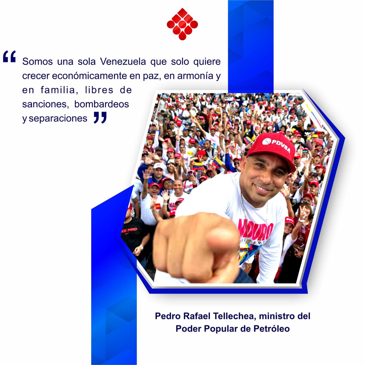 PrensaPequiven's tweet photo. Los trabajadores y trabajadoras de Pequiven, reiteramos el apoyo rotundo al Presidente de la República Bolivariana de Venezuela, @NicolasMaduro, quien a través de sus políticas promueve la construcción de un país próspero y en armonía.

¡Trabajo en Equipo, Victoria Segura!🇻🇪 https://t.co/gfghXBshYS