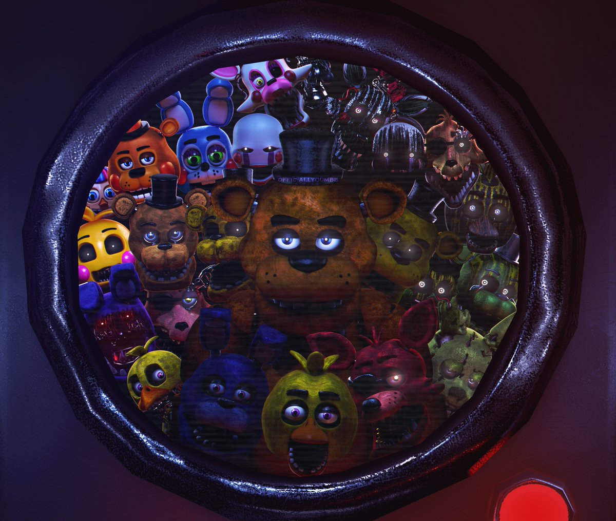 DumbbOfficially's tweet photo. Five nights at Freddy's 10th Anniversary poster!
#FiveNightsAtFreeddys #FNAF10thAnniversary #FNAF #FreddyFazbear #BonnieTheBunny #ChicaTheChicken #FoxyThePirate #GoldenFreddy #blender https://t.co/zaySccYyKL