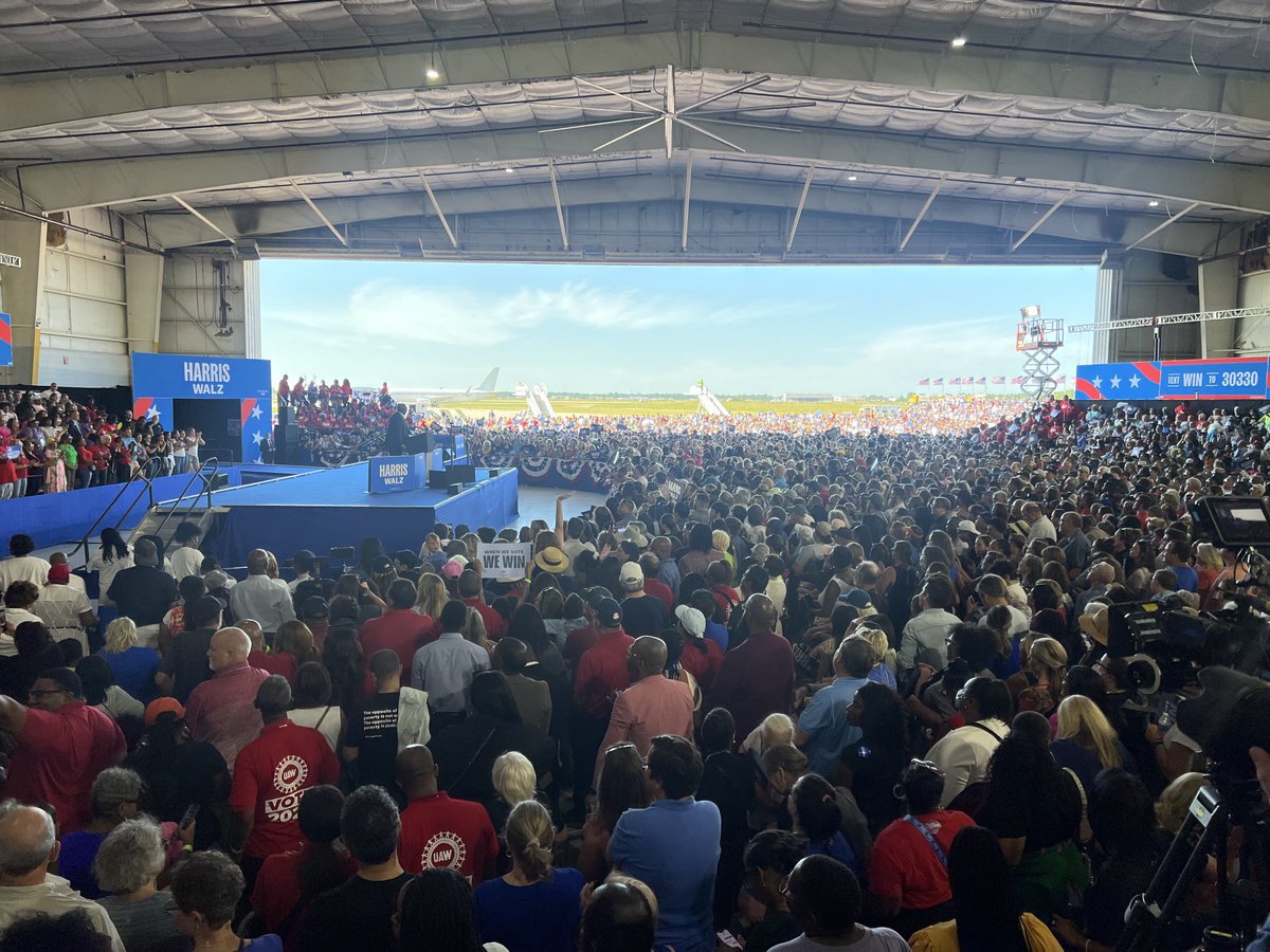 Speechless. What a crowd in Michigan.