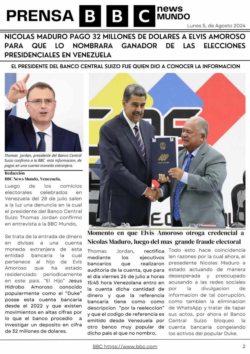 Holocaustoblack's tweet photo. Si a este Corrupto de Amoroso le dieron 32 millones $$ cuanto le estarán dando a los VENDE PATRIA DEL  Alto mando MILITAR y a @vladimirpadrino para mantener a Maduro en el poder https://t.co/GeXW8skSUI