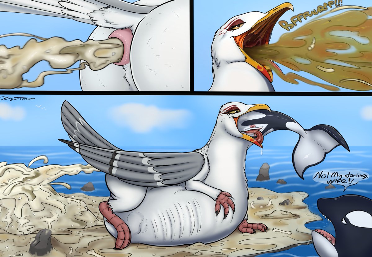 Gaviota has own cliffs what mostly covered her "Bird's milk", And every orca has great opportunity to join this and make guano cliffs bigger.
furaffinity.net/view/57667044/