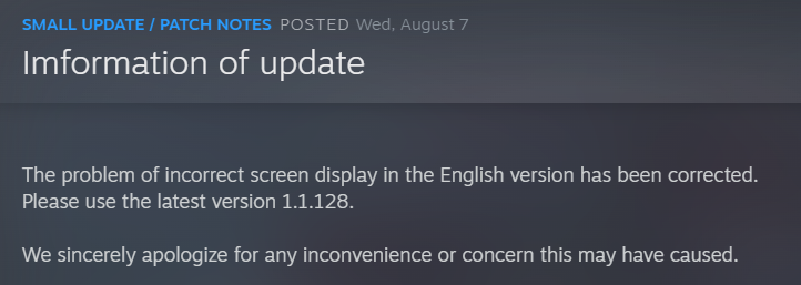 MegaSonic_ZX's tweet photo. Just in case anyone missed it, they did drop the day one patch for Fate/Stay Night Remastered, and the game now works at intended.

RT this to spread awareness and let as many people know. https://t.co/M4WoZdtts8