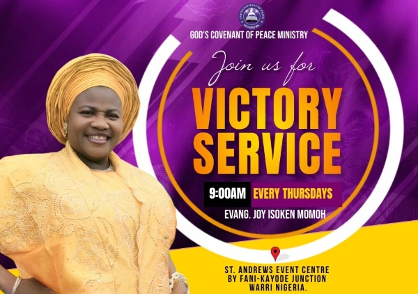 gcpminc's tweet photo. THE BLESSINGS OF THE LORD IS UNEXPLAINABLE, THE MIRACLES OF GOD IS BEYOND HUMAN COMPREHENSION, VICTORY BELONGS TO JESUS....
PLEASE JOIN US TOMORROW FOR OUR VICTORY SERVICE WITH EVANG. DR. JOY ISOKEN MOMOH.
SEE FLIER FOR MORE DETAILS..
GOD BLESS YOU.... https://t.co/jHgB7iLHBz
