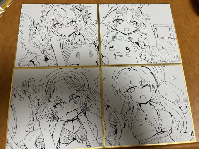 補修授業部の色紙できた! 