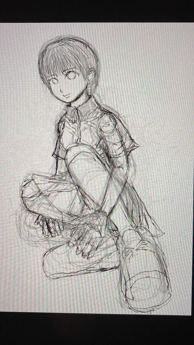 下絵ですが、過程を見てってください。 