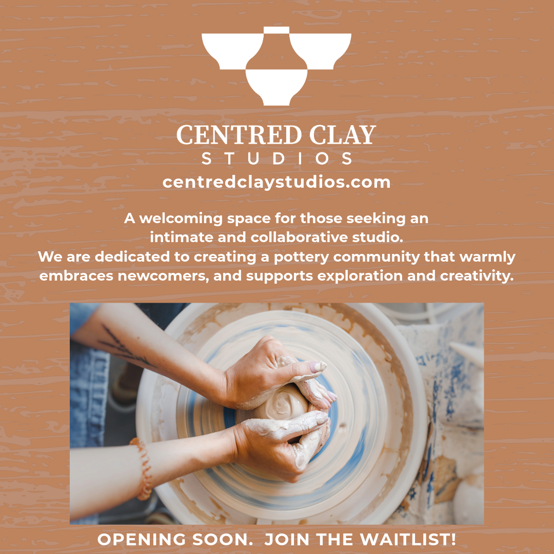 JCVPhotography's tweet image. POSTING FOR FRIENDS IN #yyc 
New #PotteryStudio opening in central SE Calgary 
Their waitlist is at centredclaystudios.com

They've been advertising for only 9 days and already their waitlist is 35% filled! 

#GetIn. 
#YYCCeramics
#YYCPottery
#yycstudios