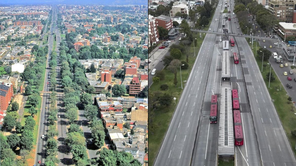SenalMemoria's tweet photo. ��En los 486 años de Bogotá, comparamos el antes y el después de la Autopista Norte con Calle 85 😢 https://t.co/Aq1d0d4V89