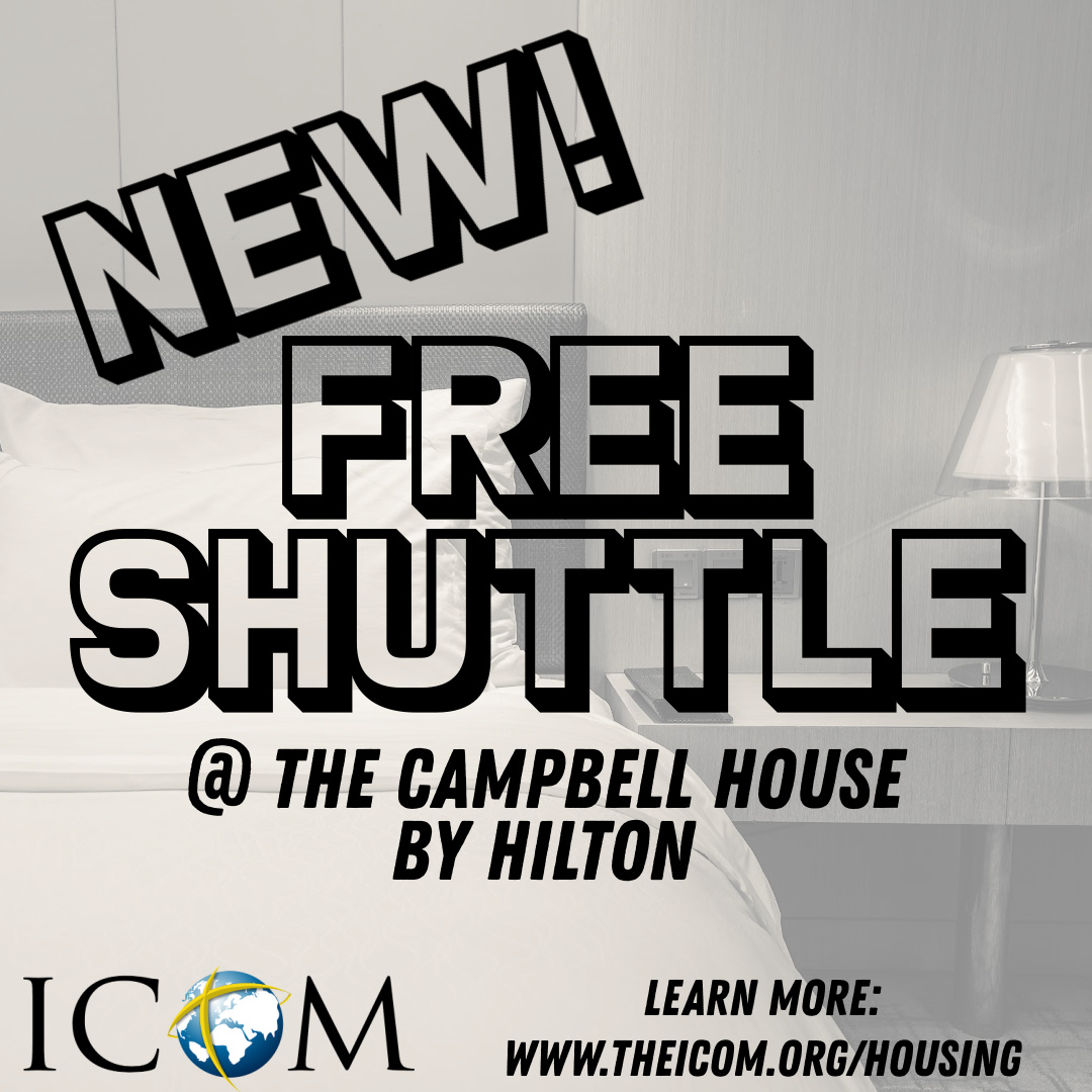 We're excited to announce a shuttle will be running from The Campbell House hotel to the Central Bank Center during ICOM 2024! Find out more info on our website: theicom.org/housing