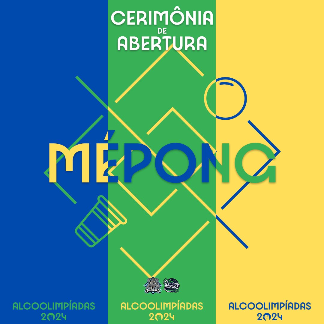 gambiarraufg's tweet photo. A Mãe Naja e o Elefante estão ansiosos para acender a tocha, e o esquenta para a nossa competição alcoolimpíca é na sexta, no DCE! 🔥
Vocês estão preparados para a maior competição de mé pong que está por vir?
Então se preparem para beber, e que vença o melhor. 💚💙🐘🐍 https://t.co/1Kpfh2qXTy