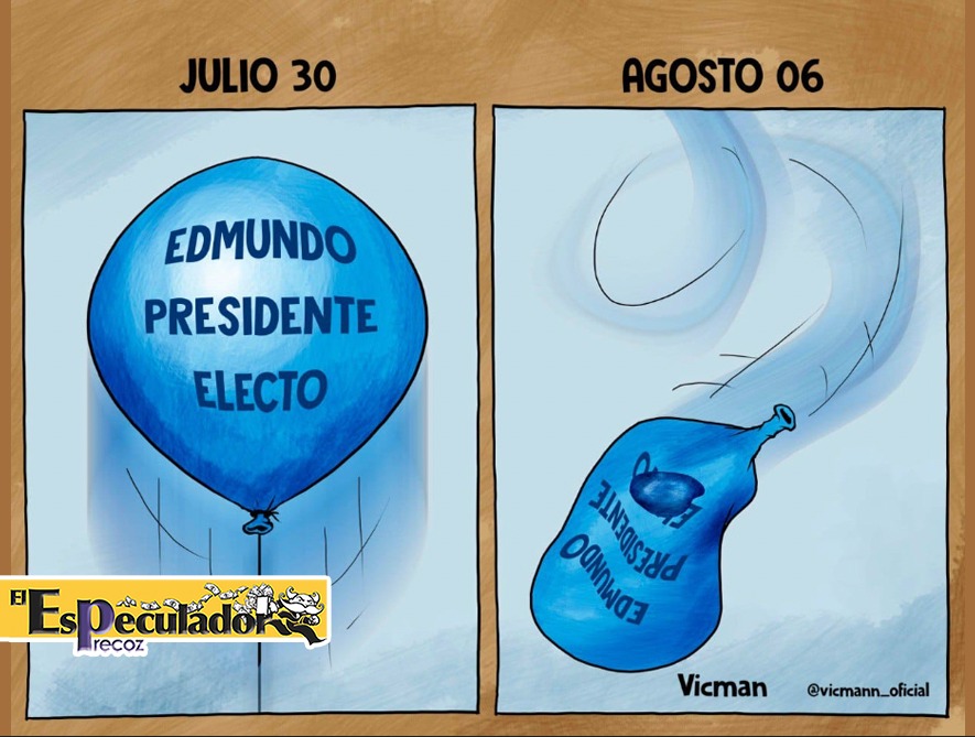 EL ESPECULADOR PRECOZ No 684

Hay gente que no cree en el TSJ, pero cree en el fake CNE de Machado-González donde votan los muertos

El VIERNES sale El Especulador Precoz a repartir humor y paz