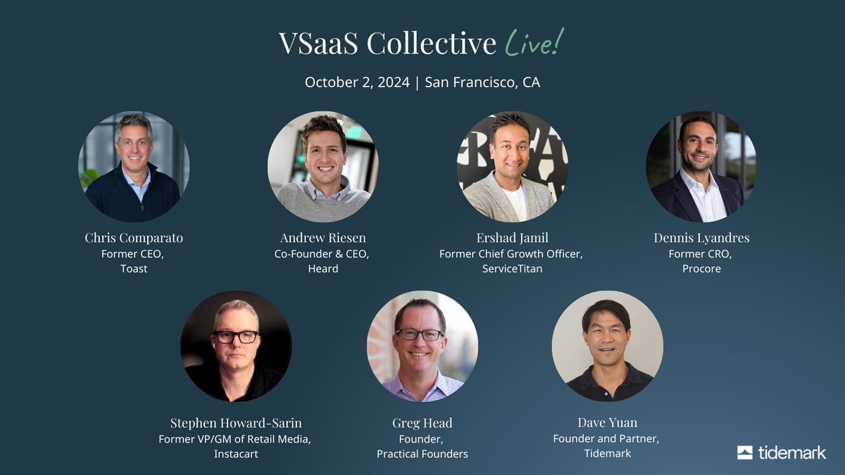 👀 We've been working on something pretty big! We're thrilled to share our inaugural industry event for Vertical SaaS CEOs: VSaaS Collective Live!
