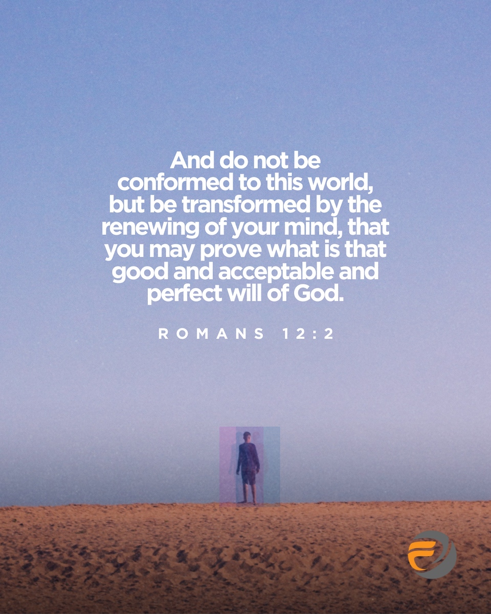 FCCIntl1's tweet image. Do not conform to this world. Be transformed by renewing your mind to understand and live out God's perfect will.

#Romans12 #TransformYourMind #BiblicalLiving #RenewYourMind #GodsWill #FCCI