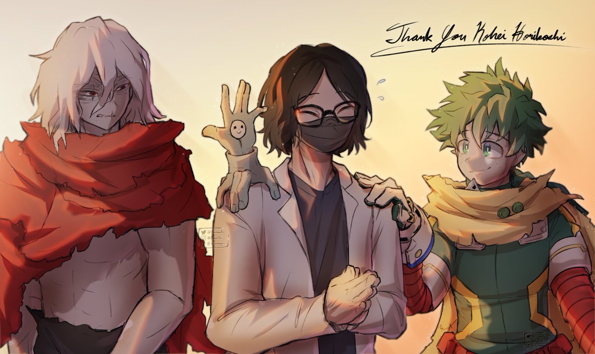 Thank you for My Hero Academia, Horikoshi
You and your art has greatly impacted and inspired me

#ThankYouHorikoshi #ThankyouKoheiHorikoshi #ヒロアカ #heroaca_a #ありがとう堀越耕平先生