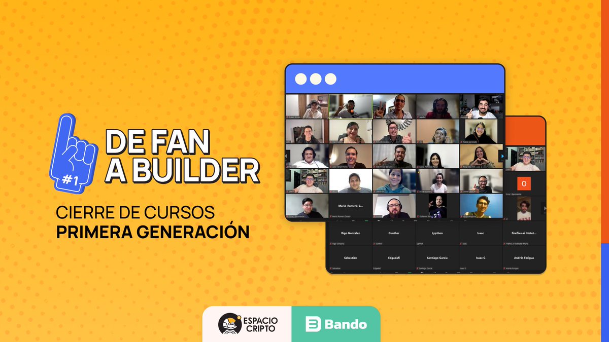 EspacioMedia's tweet photo. Ayer terminamos la primera temporada de De Fan a Builder 🤧💖

Más de 30 fans se convirtieron en Builders, durante 3 meses desarrollaron un producto junto a las herramientas que ofrece @arbitrum cumpliendo de manera exitosa el programa 🎓

¡No paren de construir! https://t.co/RptErtn2Ha