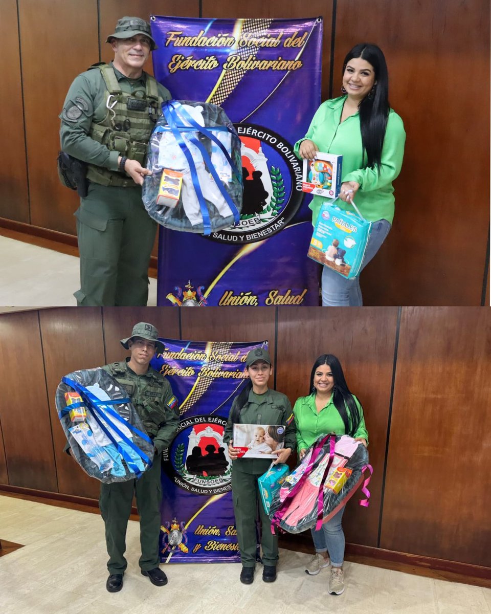 ejercito_ve's tweet photo. 📍#DeInteres || La Fundación Social del Ejército Bolivariano, velando siempre por el bienestar del personal militar, realizó jornada de beneficios sociales, entregando medicinas, artículos de primera necesidad y cestas para los niños recién nacidos del personal militar, ¡Solo Unidos Venceremos!