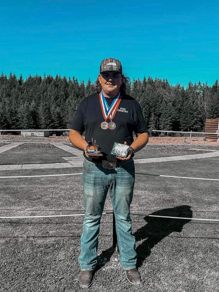 Incoming freshman Hunter Martin competed in the Washington State Skeet Shoot! Here’s how he ended up:

🥇12 ga. Triple Sub JR Champ RU
🥈12 ga. Champion RU
🥈20 ga. C Class Champ RU 
🥈Doubles B Class Champ RU

He also shot his first 💯 in the 12 ga. event! Amazing job Hunter!