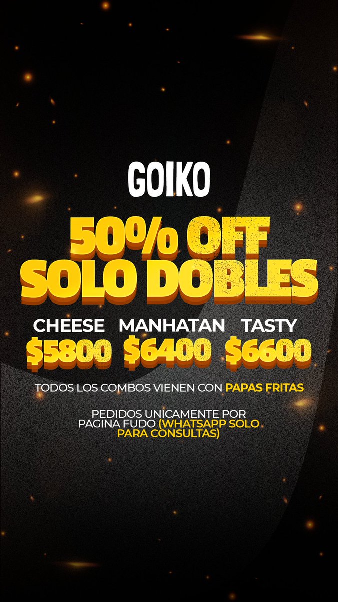 GoikoBurger's tweet photo. YA ESTAMOS TOMANDO PEDIDOS https://t.co/5KYWh6ZM41