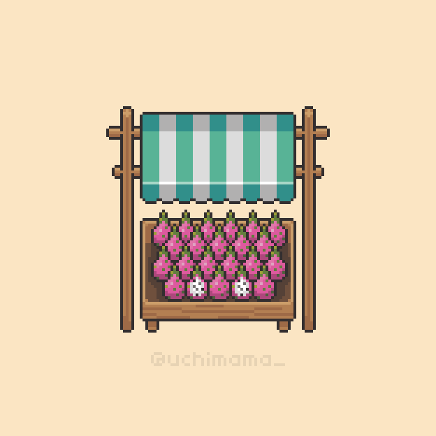 UchiMama_'s tweet photo. house of the dragon may be over, but I can still have a dragon(fruit) 🐉✨

@Pixel_Dailies #pixel_dailies #pixelart #gameart https://t.co/g6k6PXRKP2