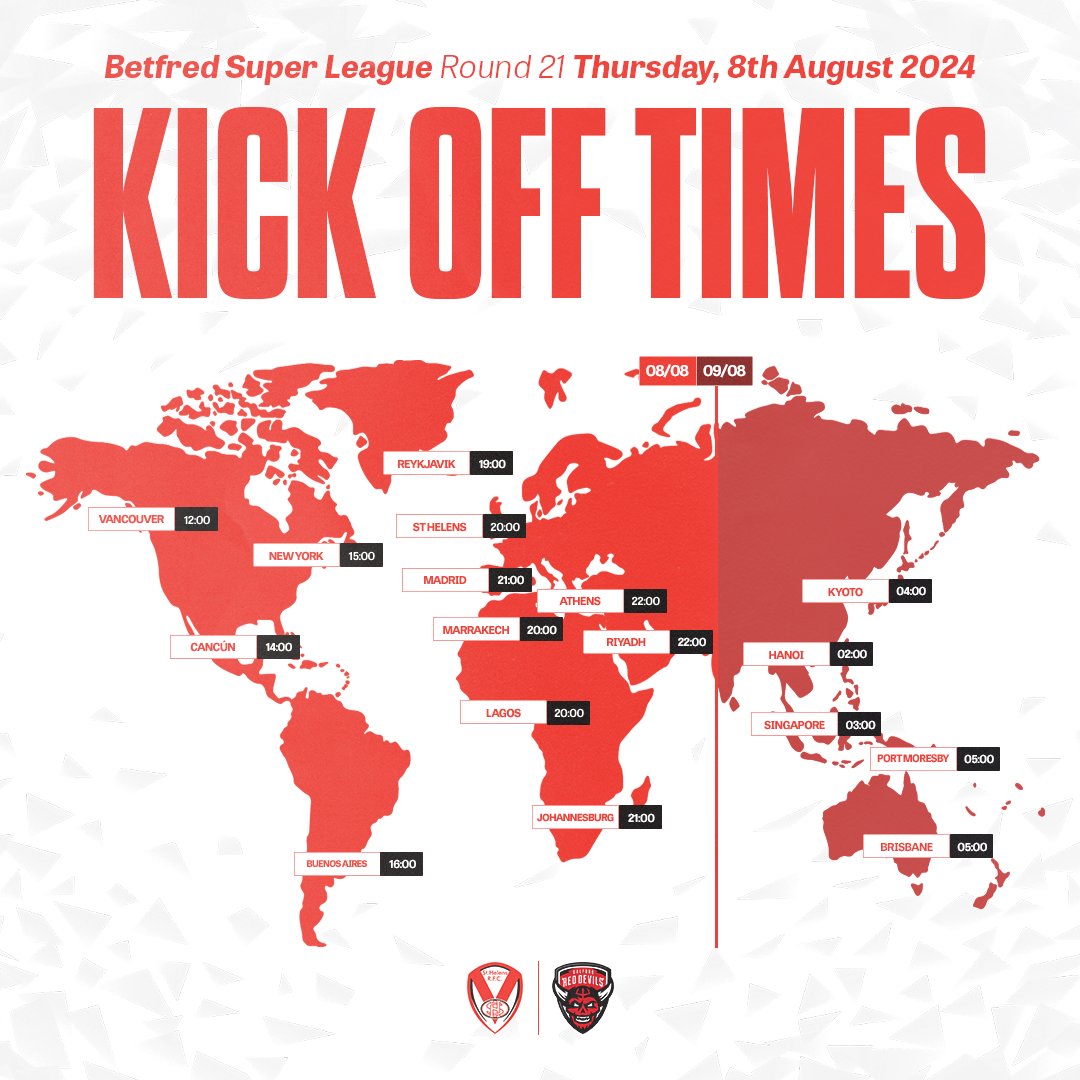 Saints1890's tweet photo. 📺 Round 21 of @SuperLeague starts with Saints hosting Salford, where will you be watching from? 🌎

Sky Sports + launches today for UK supporters, with the game watchable around the globe on SuperLeague+ too

#COYS https://t.co/OmJiyObFiA
