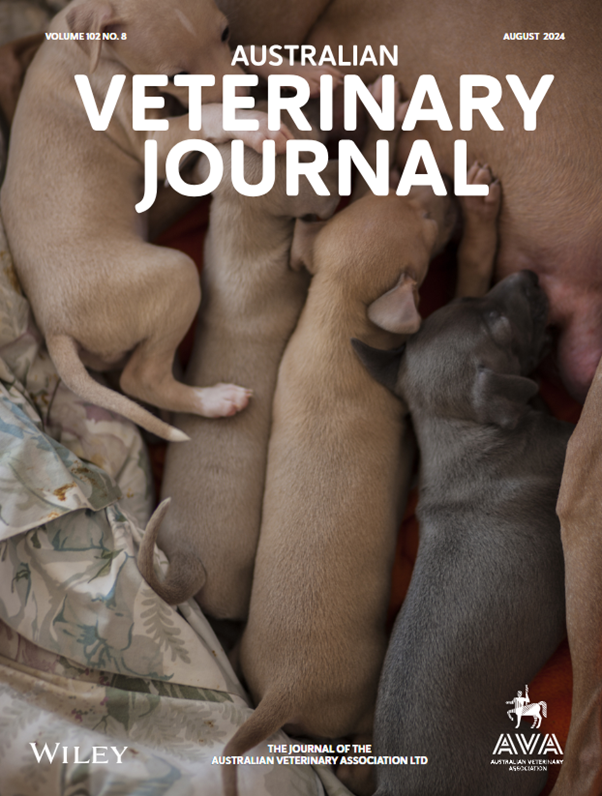 AustVetAssoc's tweet photo. August #AustralianVeterinaryJournal out now!  👉https://t.co/a0mSu3mvkW… (log in &amp; select ‘Latest Issue’, Vol 102, Issue 8, Aug 2024)  

30 quiz qu's &amp; 3 CPD points for AVA members via My Learning https://t.co/Zj9nmNnHty

#AVJ #veterinaryscience #veterinaryresearch @wileyvetmed https://t.co/exwV8fZjJf