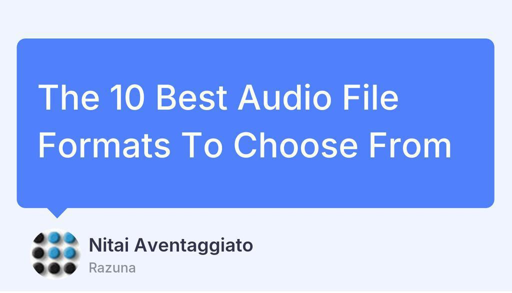 razunahq's tweet photo. Your audio files are digital files that include your important voice recordings, music, marketing content, and more.

👉 https://t.co/OlOPJMskGH

#AudioFileFormats #TechGiantsMicrosoft #WindowsMediaPlayer #PulseDensityModulation #LatestMusicalJingle #EfficientPhotoOrganization https://t.co/iMgMXL2ZjL