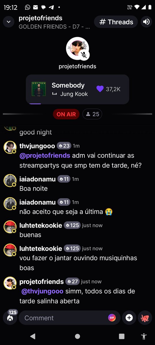 luhtetekook's tweet photo. @thvfriends_ STREAM V
STREAM JUNGKOOK
GOLDEN FRIENDS PARTY
#TeamFaisca #TeamGota https://t.co/2sL89TinvP