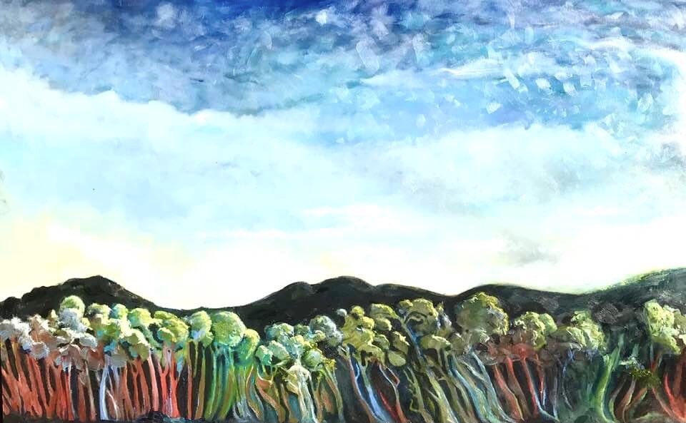 Dream scape. A largish canvas.

#art #dreamscape #harveywelsh