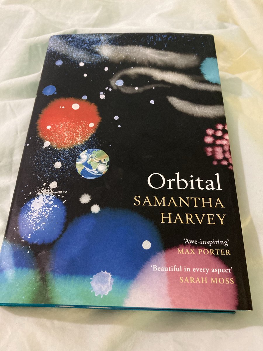 fionamsharp's tweet image. Second book read from ⁦@TheBookerPrizes⁩ longlist ⁦@JonathanCape⁩ ⁦@PenguinHuddleUK⁩ #SamanthaHarvey #Orbital