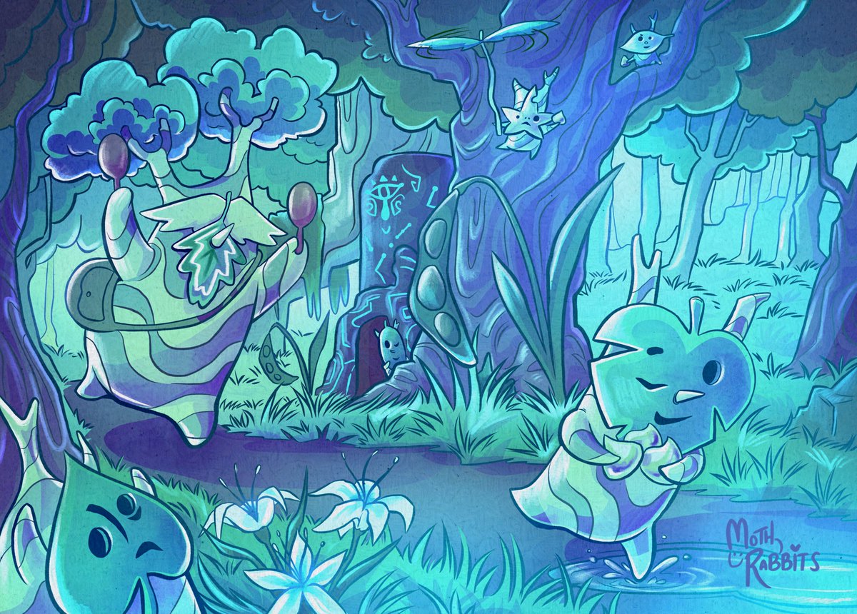 I had the pleasure of creating this piece for <a href="/rotwzine/">Residents of the Wild</a>  ! (1/3)