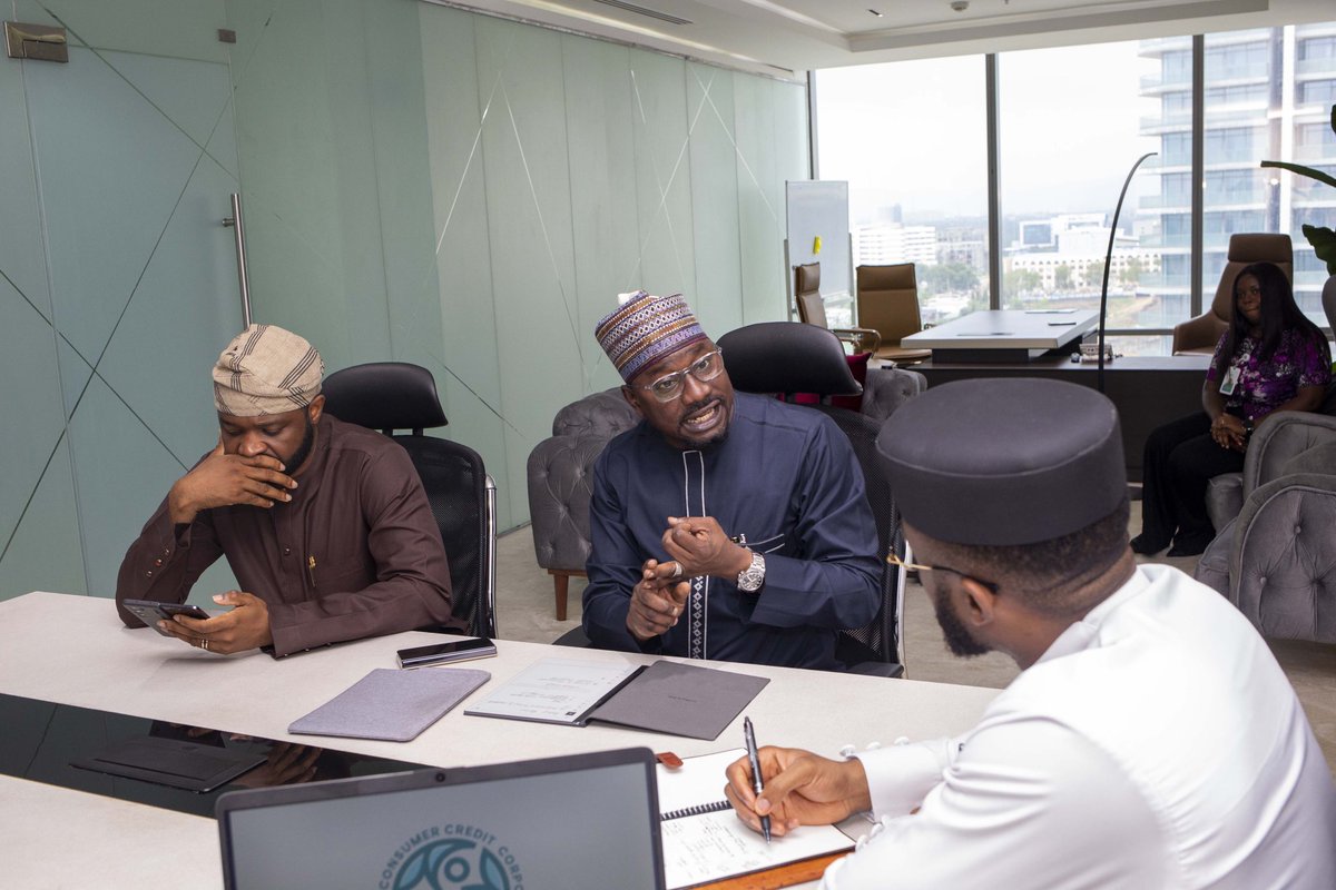 abbaaliyu_'s tweet photo. Discussing the prospect of partnering with @CrediCorpNG to facilitate the deployment of productive-use equipment #PUE has been one of the highlights of my week. I met with the MD/CEO, @uzonwagba, and was thrilled to learn about CrediCorp’s expansion of credit access in #Nigeria https://t.co/kuvXrEKLcj