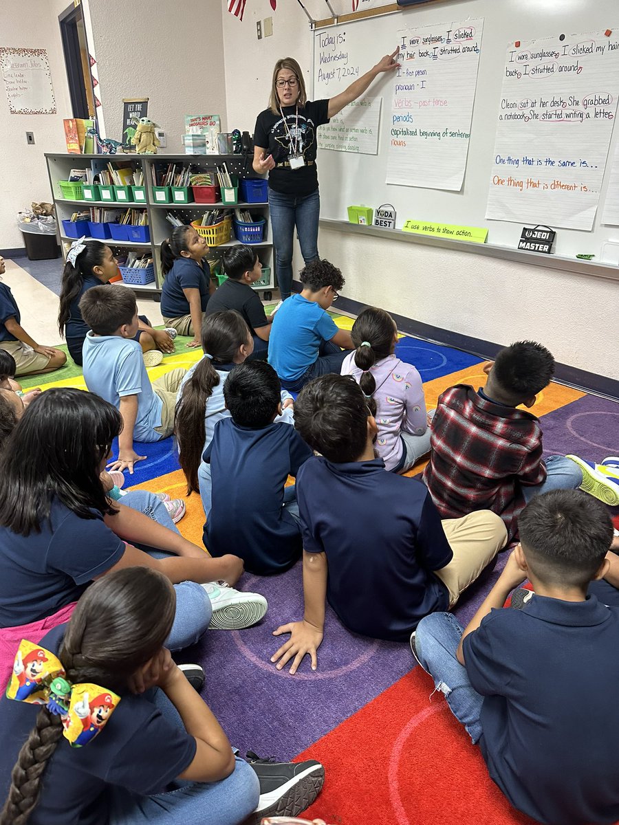 cleoni_b's tweet photo. Mrs. @sjronquillo1 modeling “Patterns of Power” in our class. 🩵 Thank you for all you do! https://t.co/UC4nyGOF8A