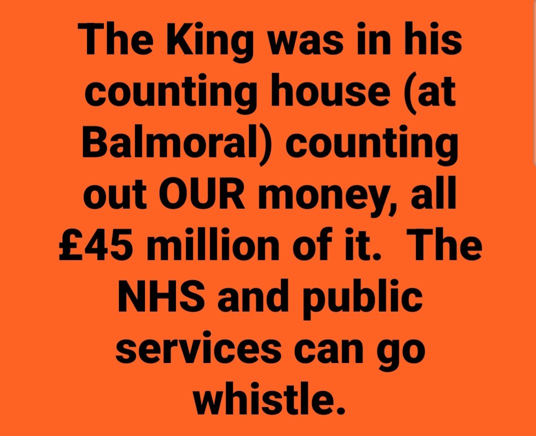 JamieCarrick7's tweet photo. #AbolishTheMonarchy
#NotMyGreedyKing 
#NoMoreGreedyWindsors https://t.co/7bHQuZe6tY