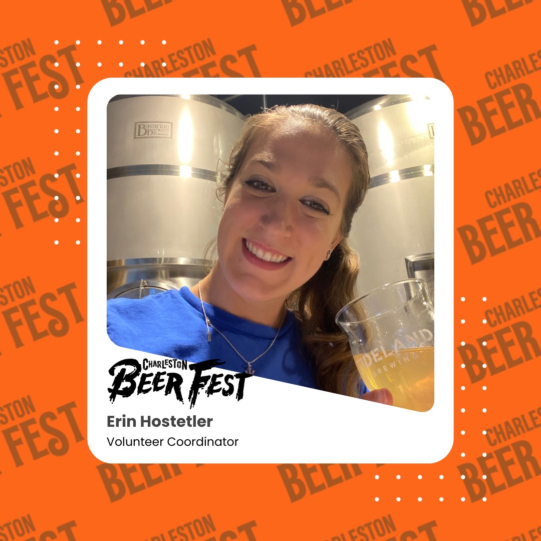 👋 Meet our amazing volunteer coordinator, Erin Hostetler! She's here to ensure you have a fantastic time while volunteering at Charleston Beer Fest. Ready to join the team? bit.ly/4bJfMIm

#CharlestonBeerFest #MeetTheTeam #VolunteerSpotlight