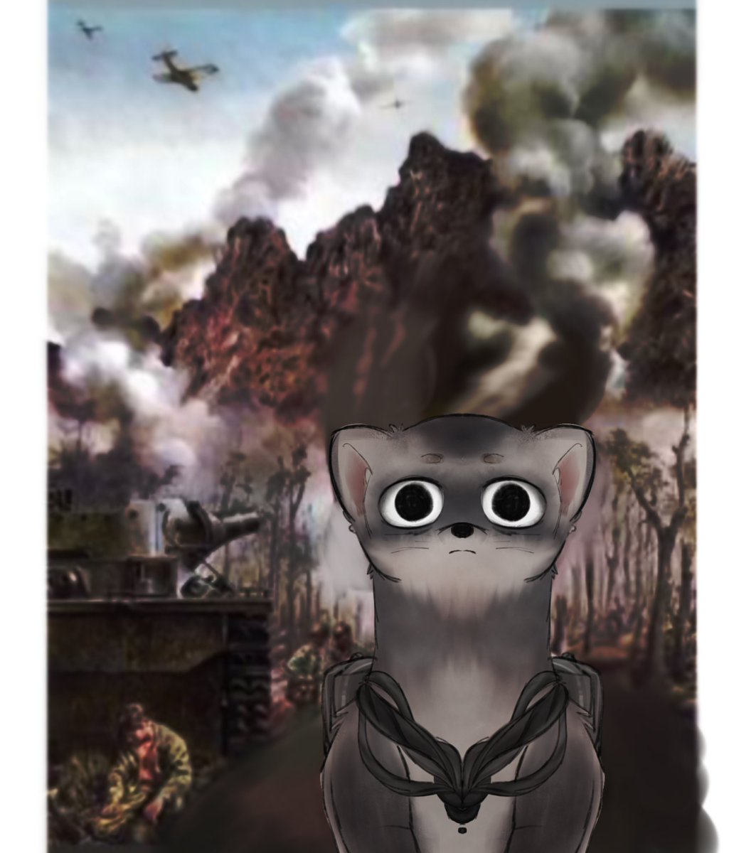 beachpearl204's tweet photo. When the Flamethrower Devil's PTSD sadly kicks in:
(Yes I read the fic csm in Ao3 somewhere and found the ferret part and that's how I imagine of what it look like-)
.
.
#chainsawman #csm #flamethrowerdevil #barem #myart #shitpost https://t.co/eT3KHC6Nzq