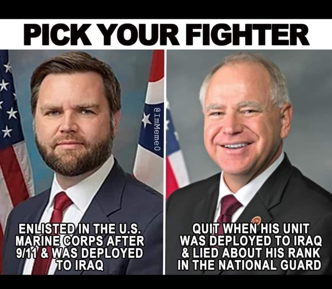 AlaskaThorne's tweet image. GovTimWalz  charge him with #STOLENVALOR  

HE DEPLOYED TO ITALY, was NOT in IRAQ or Afghanistan!!
He was NOT a COMMANDER SGT. MAJOR. LIES! LIES!! DISGRACE!

#EnduringFreedom

@JDVance is our AMERICAN SOLDIER!
@realDonaldTrump 
@FoxNews 
@JesseBWatters 
@seanhannity 
@CNN