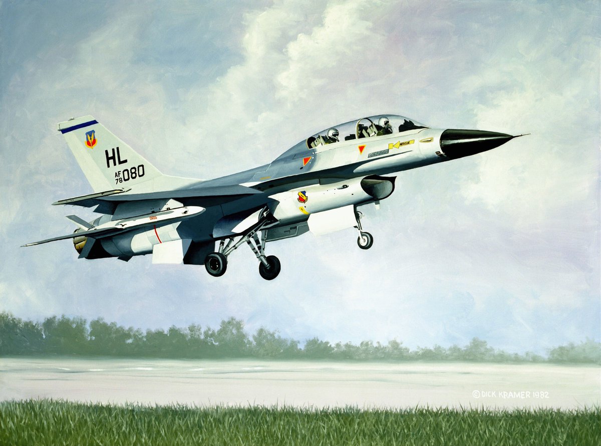 XmxHowes's tweet photo. Amazing art by Dick Kramer for sale https://t.co/KxWqHsdN3U #F16Touchdown #DickKramer #USAFArtCollection #JetAircraft #FighterJet #Plane #PaintingofJet #MilitaryJet #wallart https://t.co/7w7kReHVRT